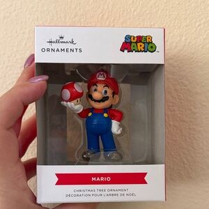 NWT Hallmark Mario Ornament in Red and Blue Super Mario